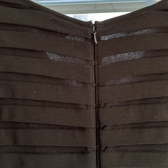 ADRIANNA PAPELL 3/4 SLEEVE BLACK DRESS 12P - Picture 4 of 4